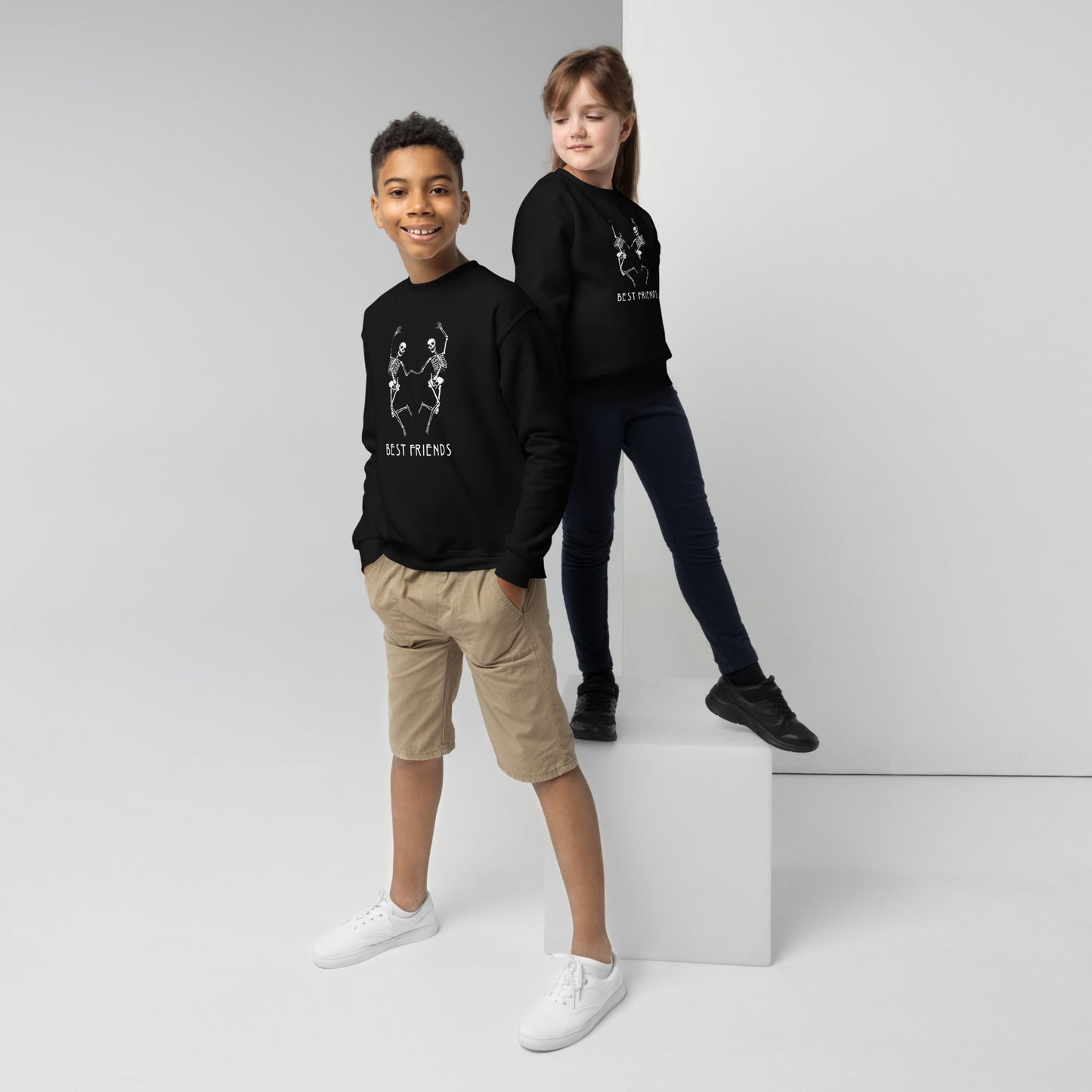 Best Friends - Youth Crewneck Sweatshirt Unisex