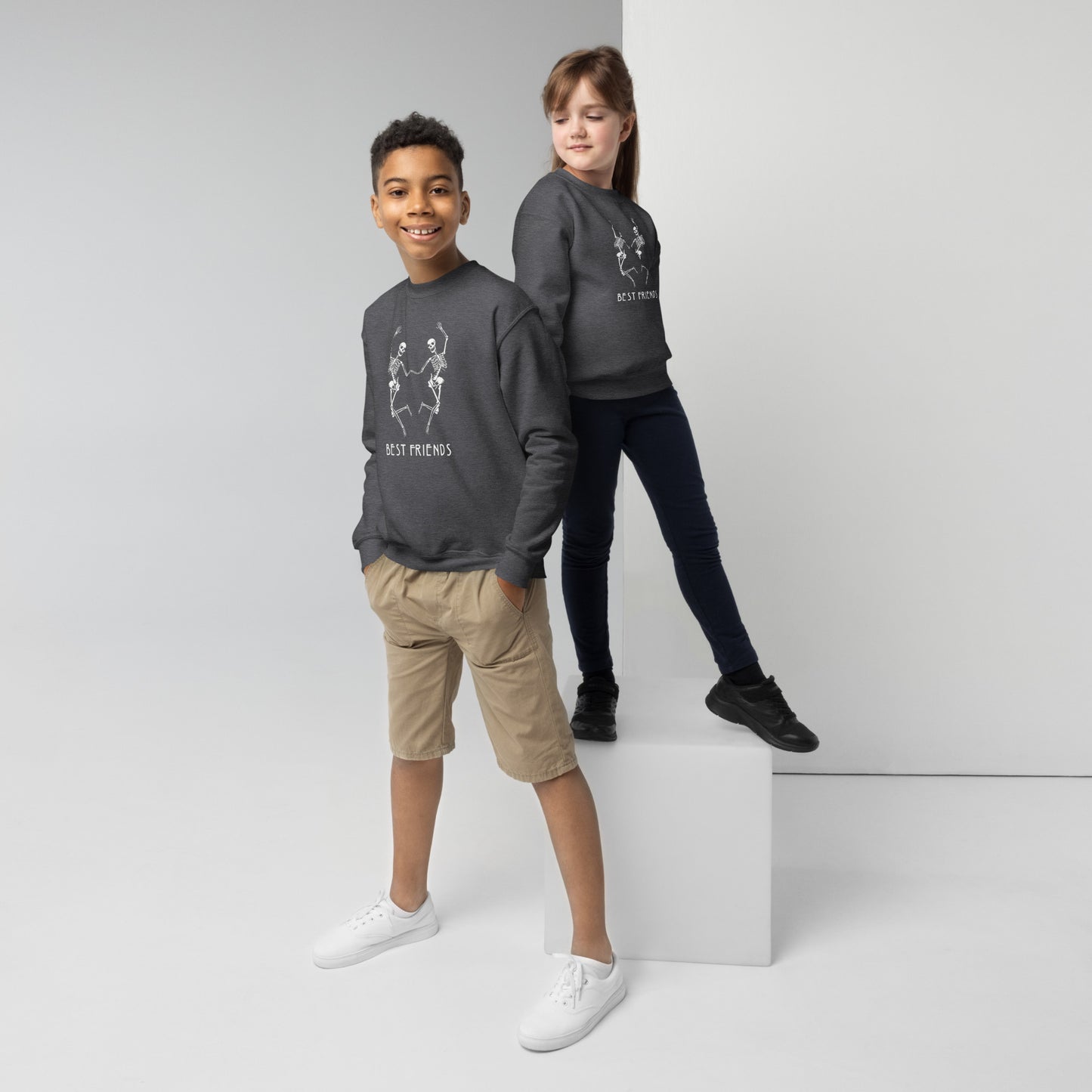 Best Friends - Youth Crewneck Sweatshirt Unisex