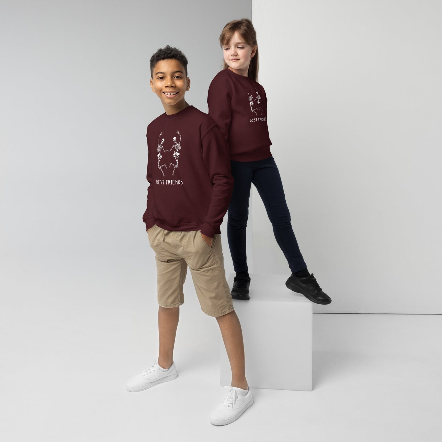 Best Friends - Youth Crewneck Sweatshirt Unisex