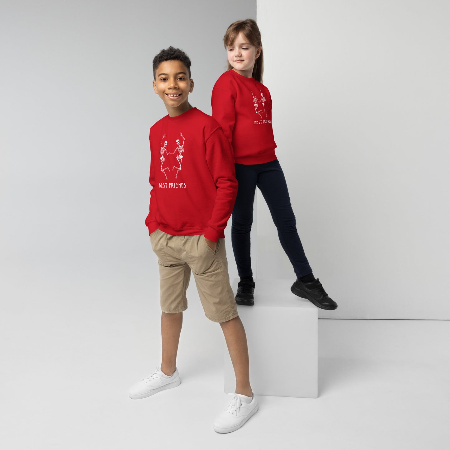 Best Friends - Youth Crewneck Sweatshirt Unisex