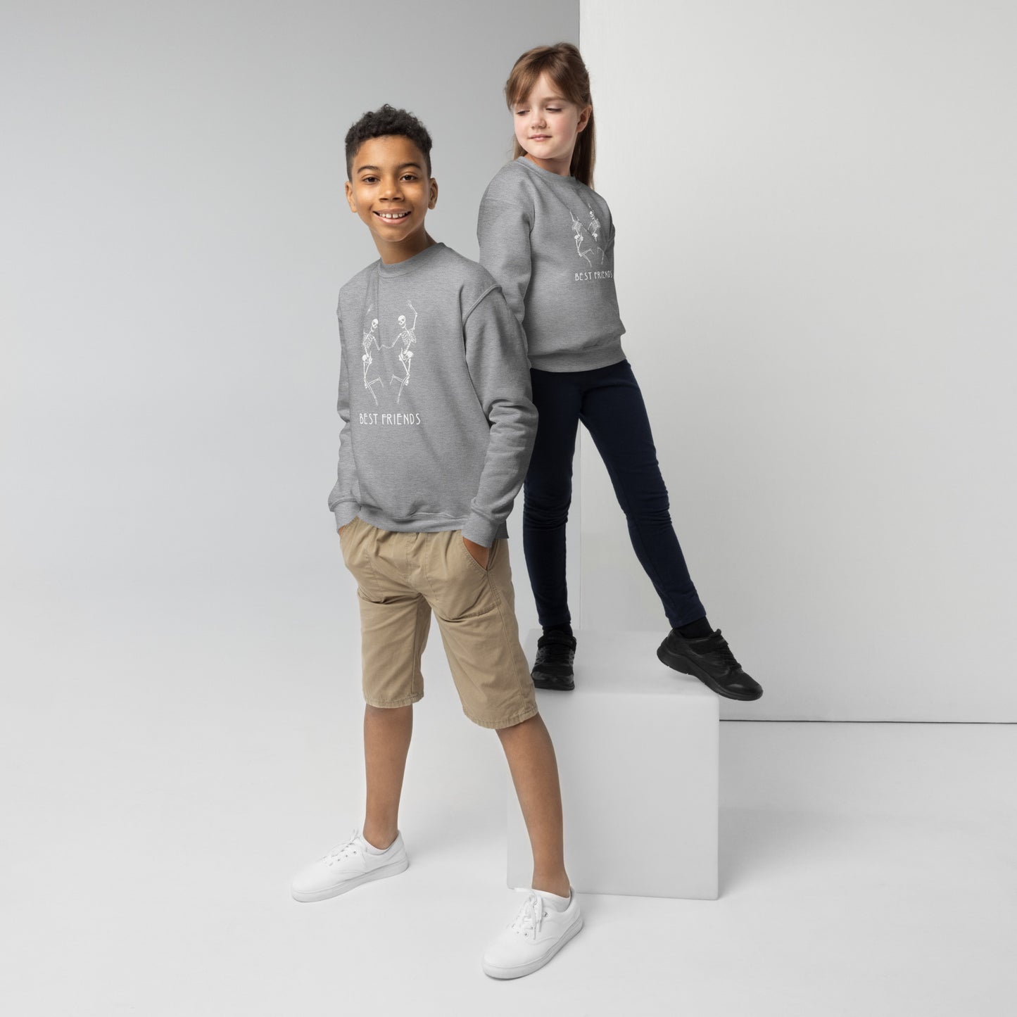 Best Friends - Youth Crewneck Sweatshirt Unisex
