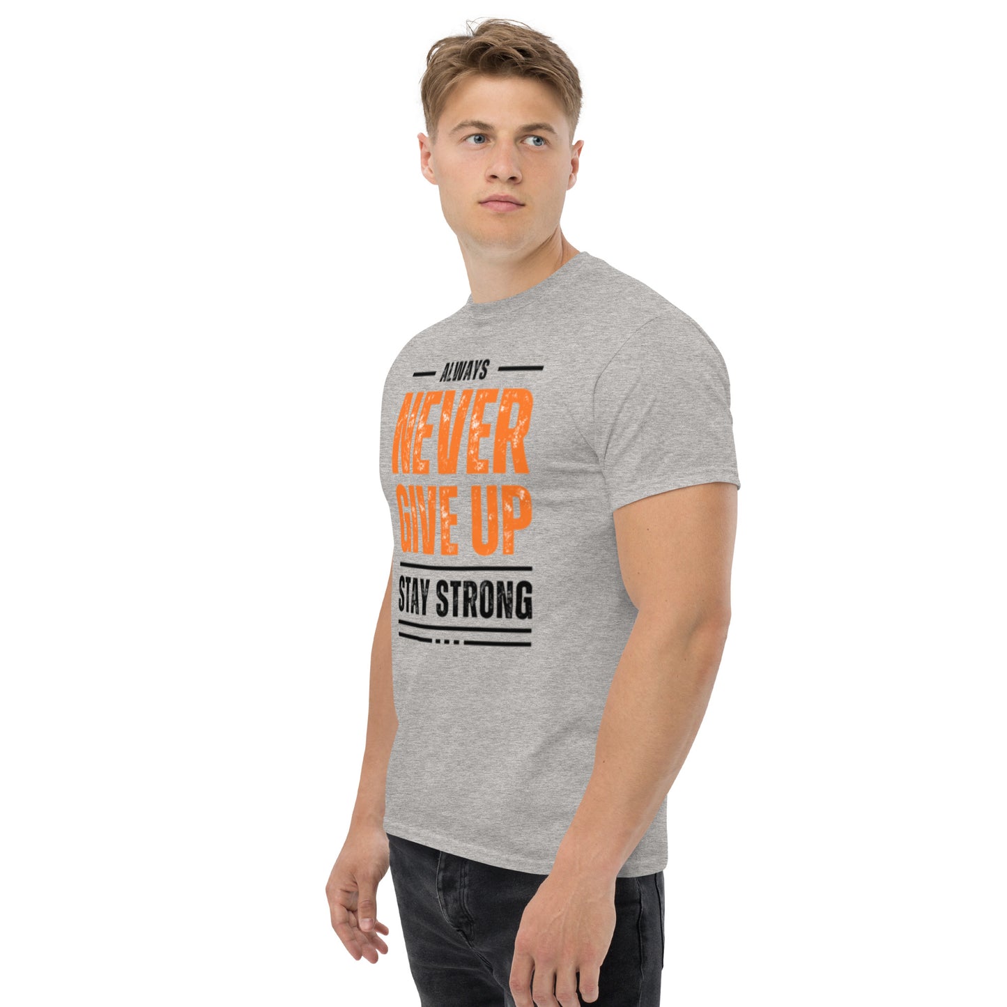 Never Give Up - Men's Classic T-Shirt