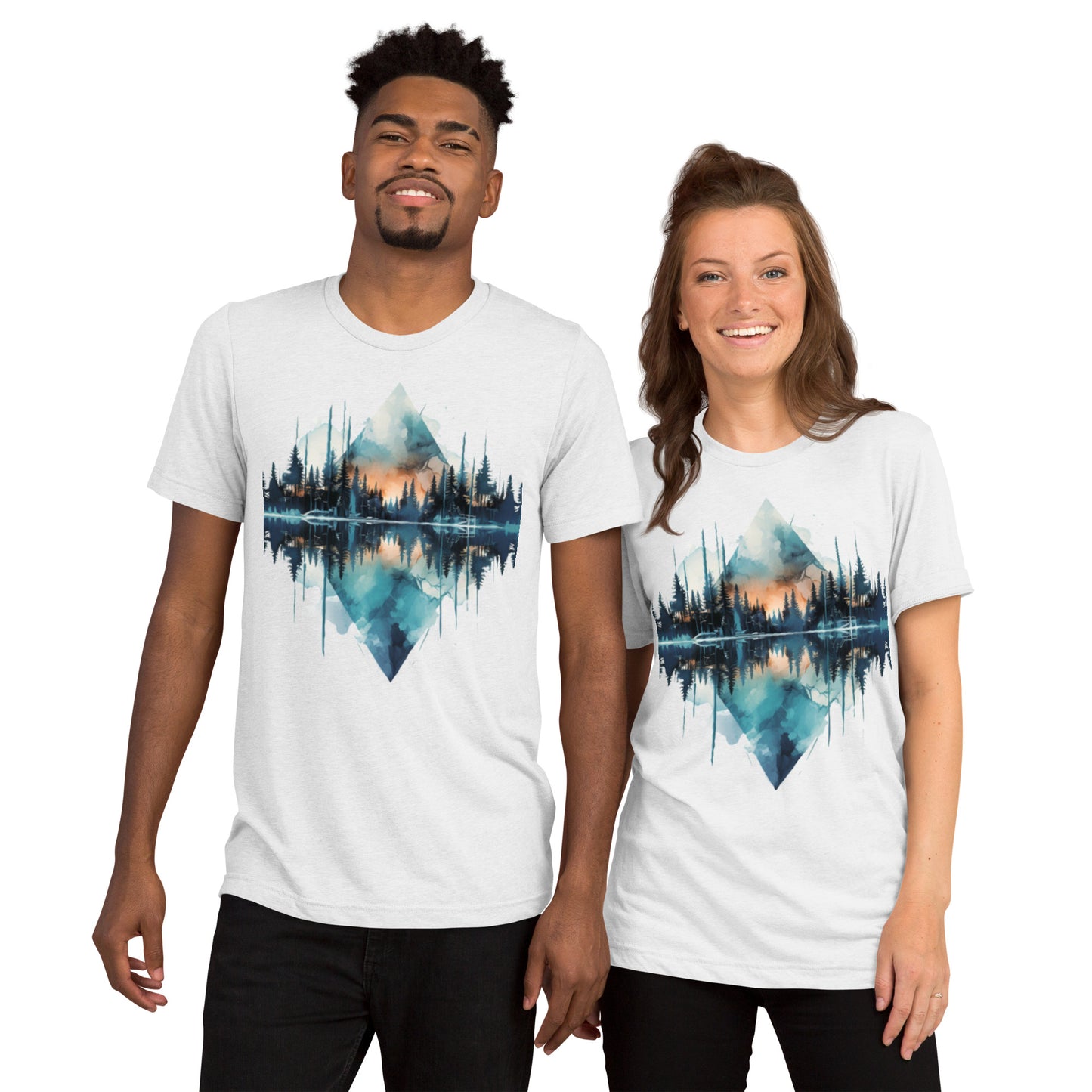 Mirrored Mountain -Short sleeve t-shirt - Unisex