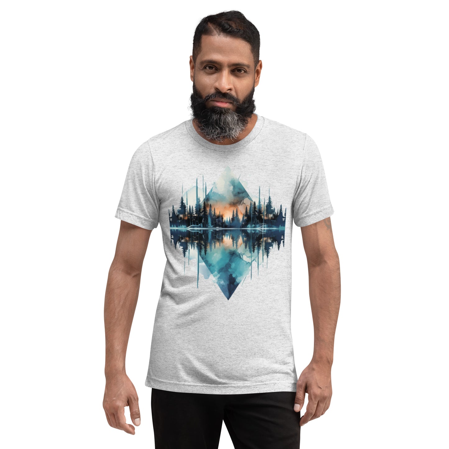 Mirrored Mountain -Short sleeve t-shirt - Unisex