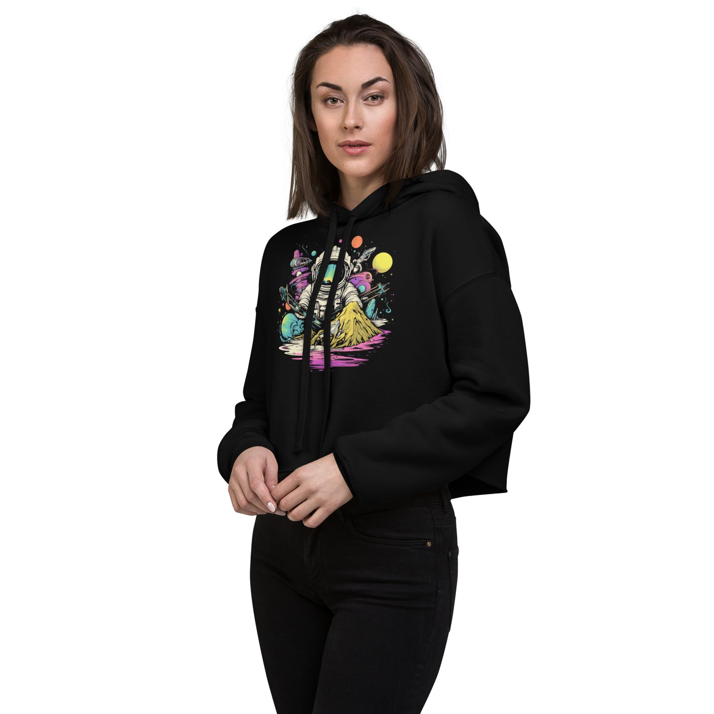 Outerspace - Crop Hoodie