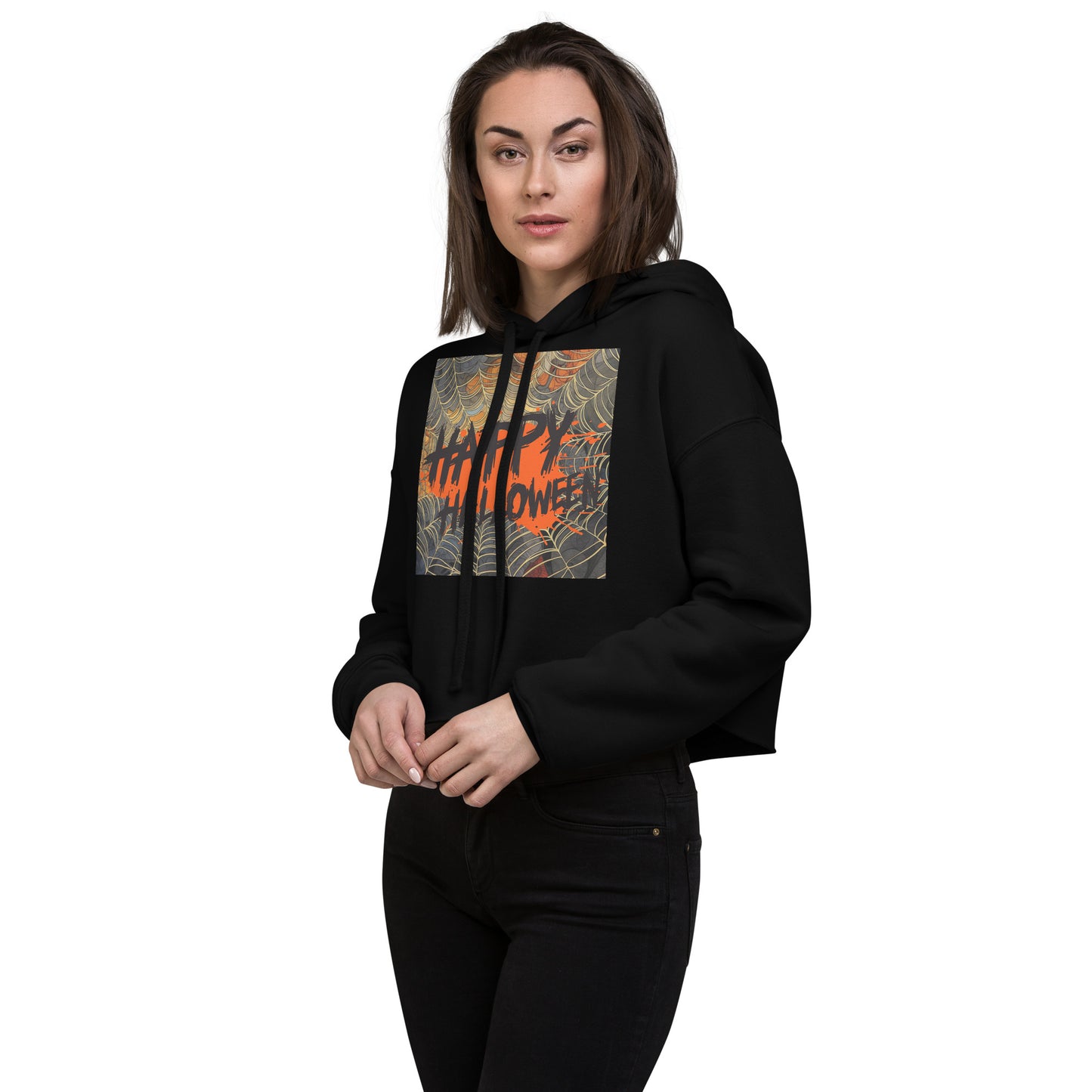 Happy Halloween - Crop Hoodie