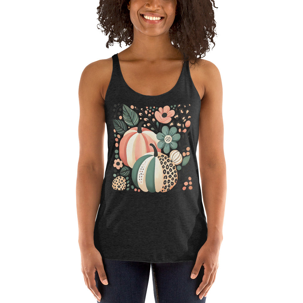 Leopard/Pumpkin - Women's Racerback Tank