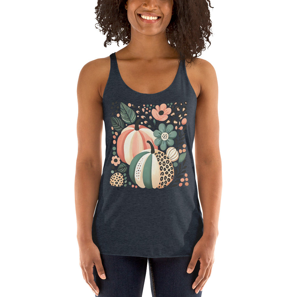 Leopard/Pumpkin - Women's Racerback Tank